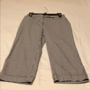 Checked capris